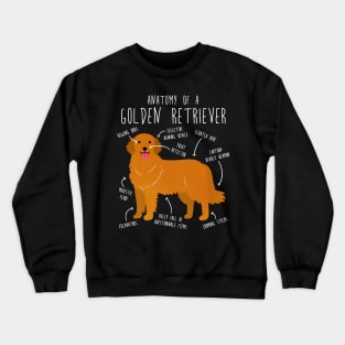 Golden Retriever Anatomy Crewneck Sweatshirt